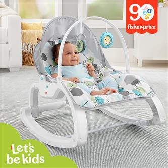 (出租)【Fisher Price 費雪】可折疊繽紛躺椅(幾何)
