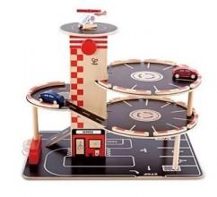 (出租)【HAPE 愛傑卡】我的停車場(木頭玩具)