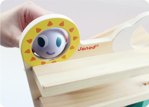 (出租)【JANOD】毛毛蟲滾球(木頭玩具)