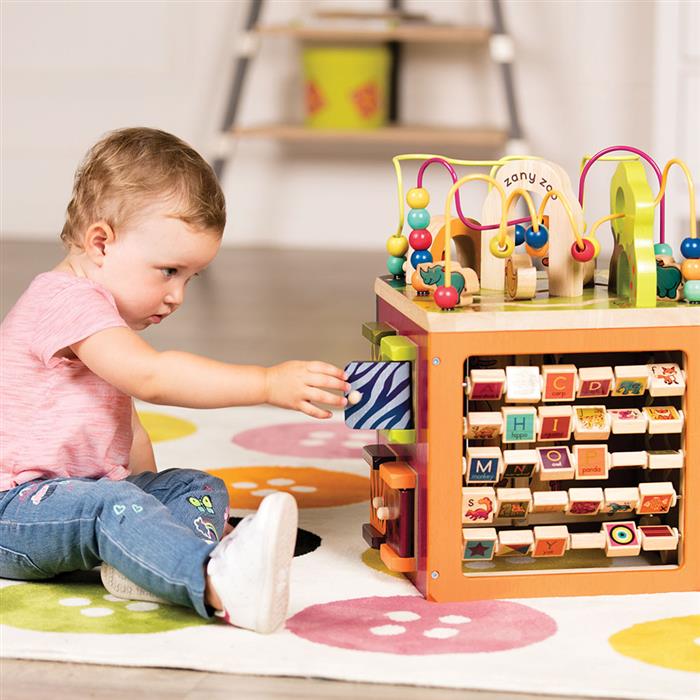 (出租)【B.TOYS】 小丑動物園(木頭玩具)